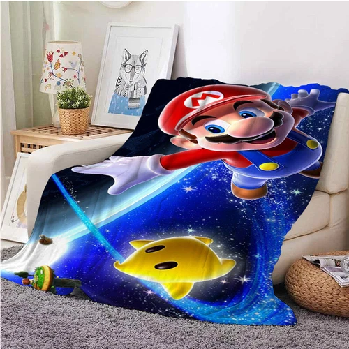 Manta de franela para niños 3D Super Mario sofá dormitorio manta edredón regalo - Imagen 8 de 12