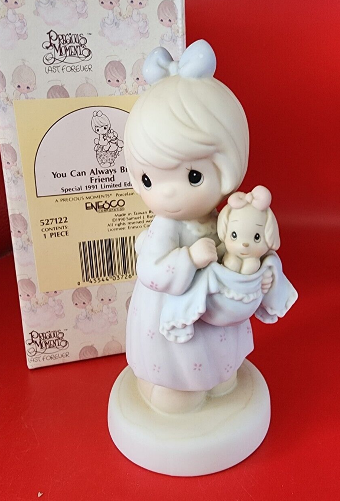 1991 LIMITED EDITION Precious Moments figurine YOU CAN ALWAYS BRING A FRIEND