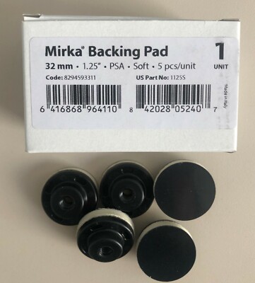 Mirka 8294593311 Backing Pad Quick Lock ø 32mm Grip Soft 5/Pack Schleifteller