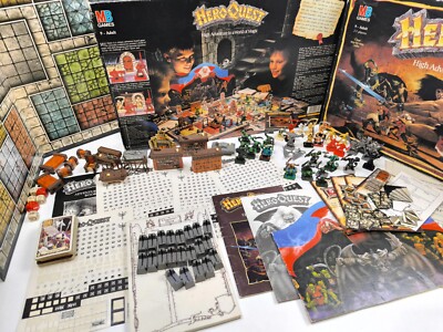 Classic  1989/90 Heroquest Board Game + Design Kit Expansion Half Painted