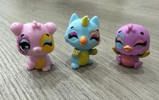 Hatchimals Colleggtibles Spring Bouquet Lot Of 3 Mini Figures W/ Gold Wings Owli