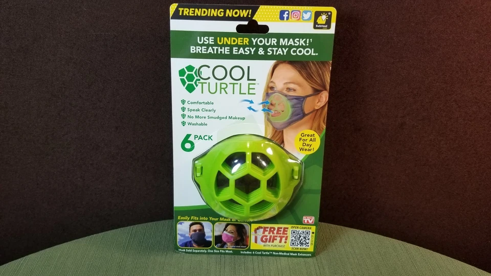 Cool Turtle Six Pack Under Mask Shell Breathe Easy Stay Cool - Image 2 of 4
