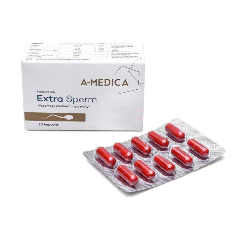 Set A-Medica Extra Sperm - 2 Boîtes De 30 Gélules - Complément Alimentaire Pour Fertilité Masculine - Neuf