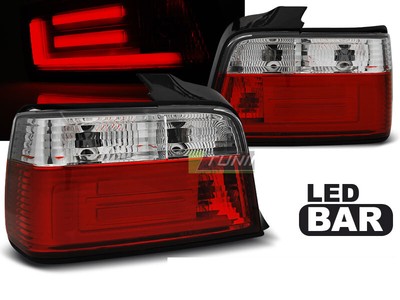 LTI LED-takavalot for BMW 3-sarjan E36 90-99 Sedan Punainen Valkoinen LDBM76WL X