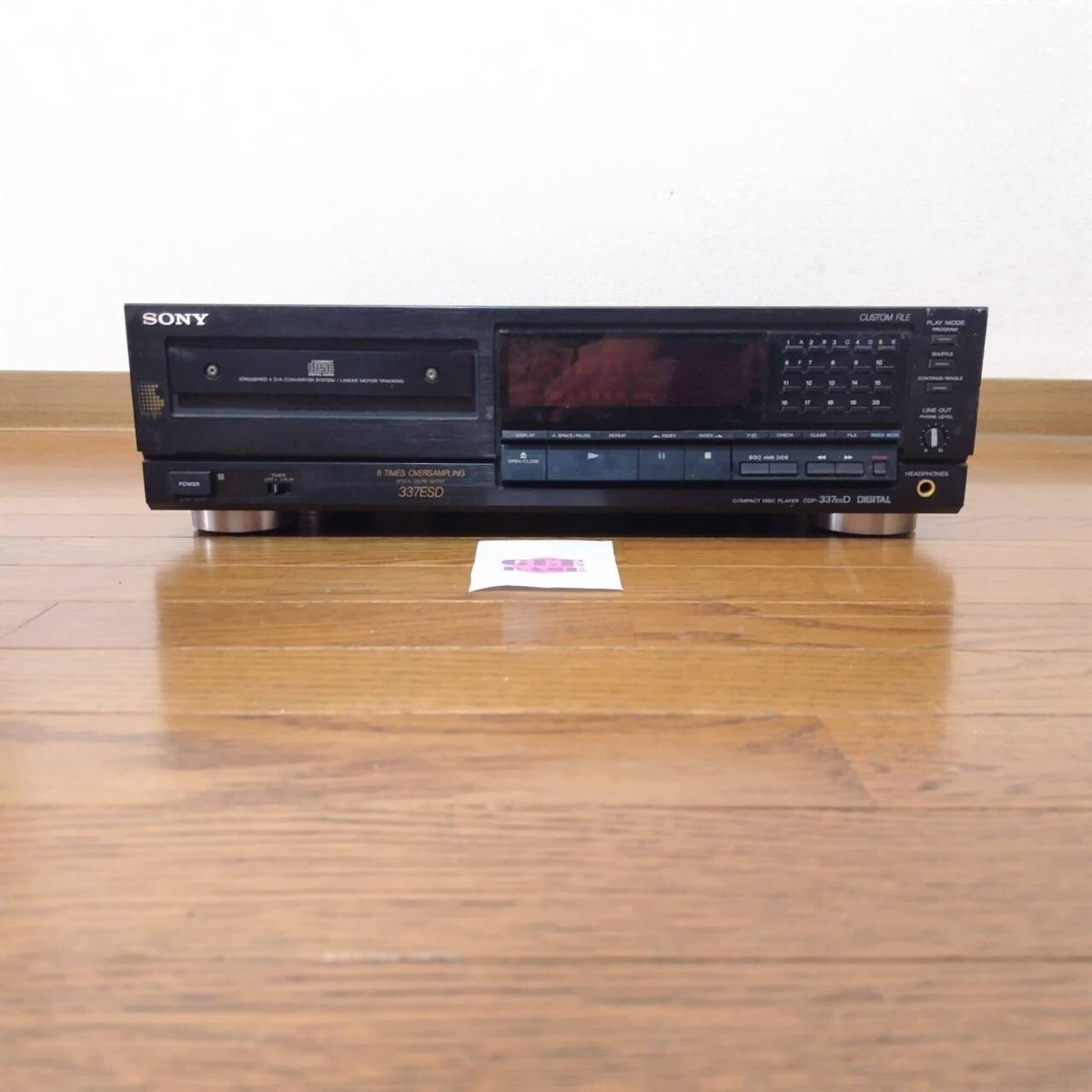 Sony CDP-337ESD CD Player Audio Stereo Compact Disc Black