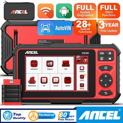 ANCEL Bluetooth All System OBD2 Scanner Bidirectional ECU Coding Diagnostic Tool