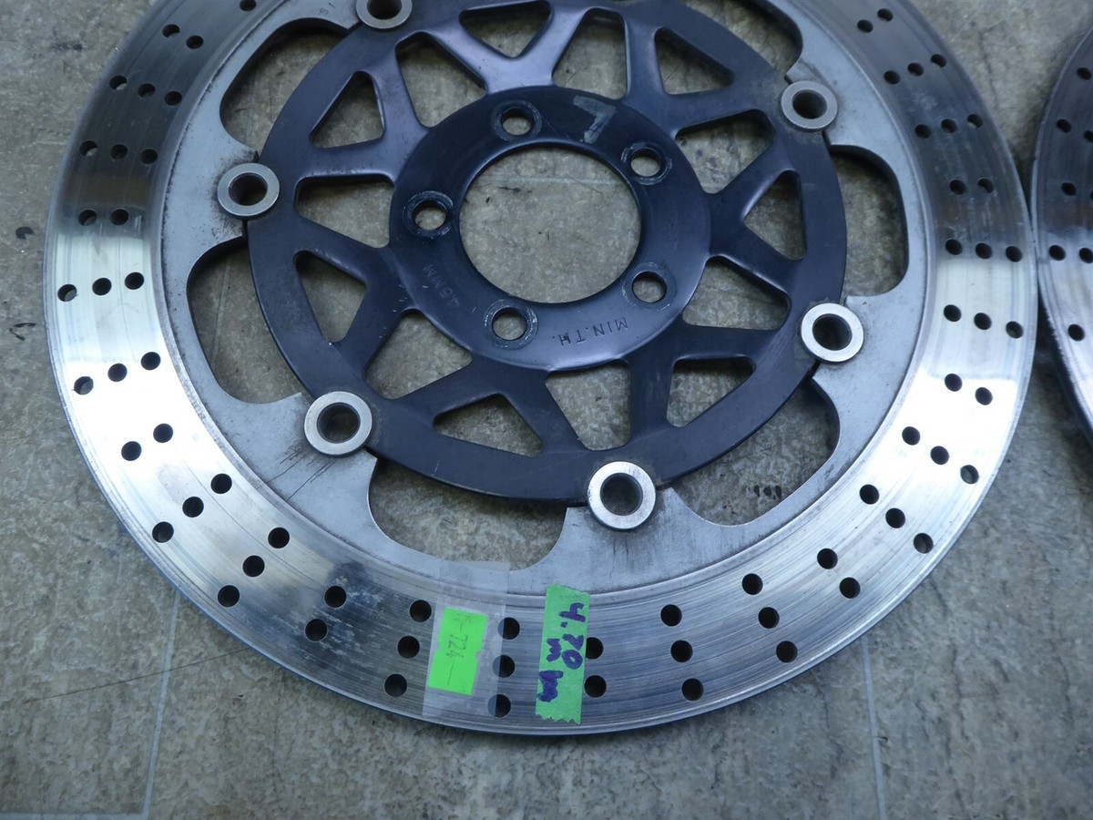 1997 Kawasaki ZX900B Ninja K724) left right front brake rotor disc