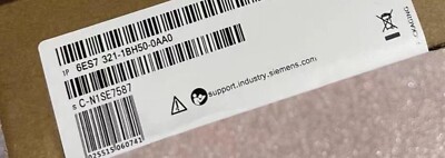 NEW SIEMENS 6ES7 321-1BH50-0AA0 SIMATIC S7-300 Digital Input Module 24VDC