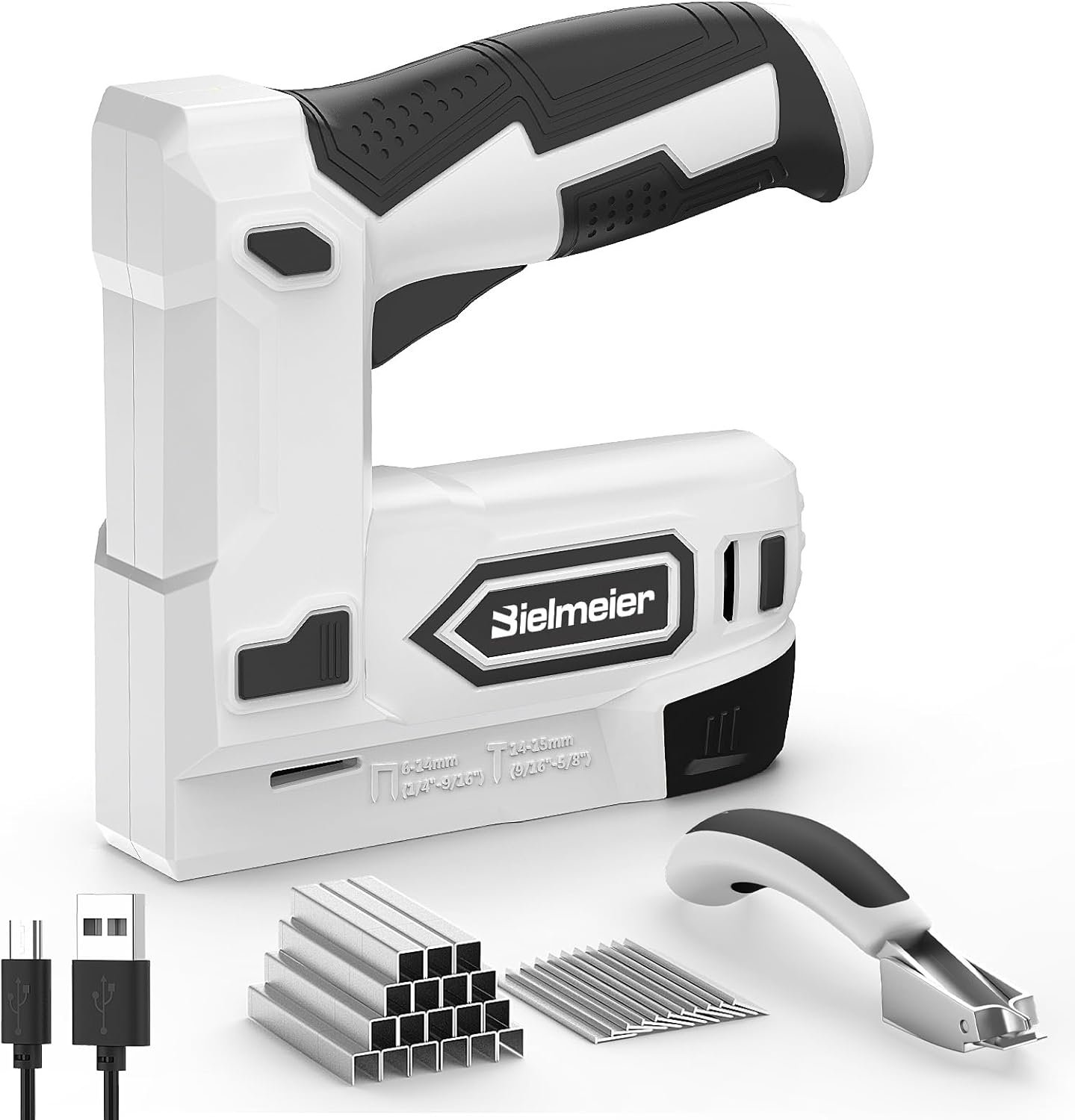 Electric Staple Gun, 2 in 1 Electric Stapler Tacker 4V Cordless Brad Nailer Kit,