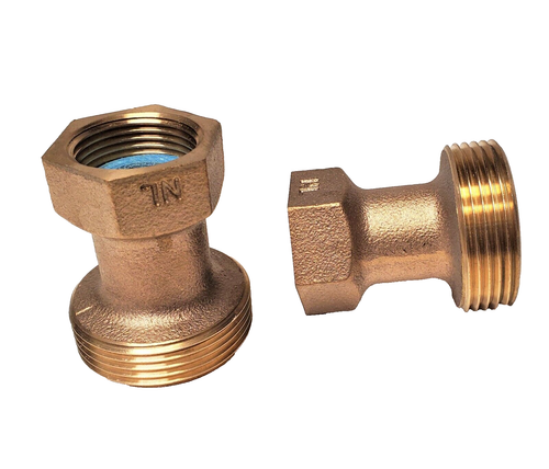 Brass Water Meter Adapter install 5/8 x 1/2 x 7.5
