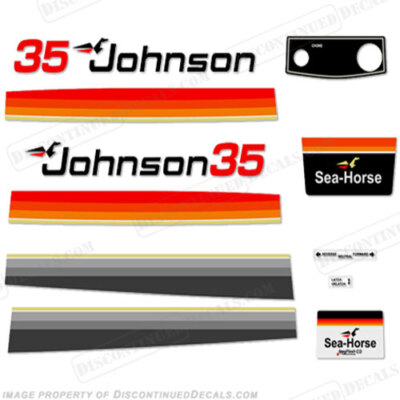 Fits Johnson 1979 35hp Electric Decals