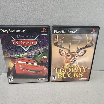 2 PlayStation 2 Games  Cabela's Trophy Bucks Pixar Cars Untested