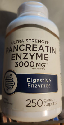 Pancreatin 3000mg Digestive Enzymes 250Caps Non-GMO/Gluten Free/No ...