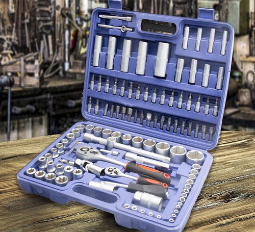 de Herramientas 108 llaves carraca vasos puntas allen caja maleta | eBay