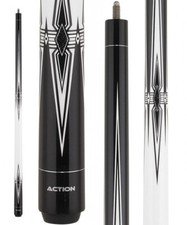 Action BW25 Black and White Pool Cue