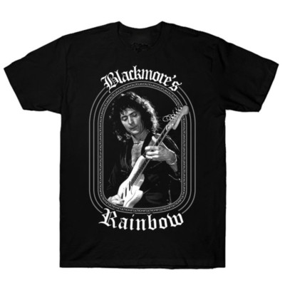 Vtg Rainbow Blackmore Heavy Cotton S-3XL Unisex Black Tee Shirt