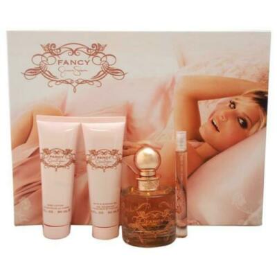 Fancy by Jessica Simpson 3.4 oz EDT+3.0oz B.L+3.0oz S.G+10ml Mini 4 Pcs Gift Set