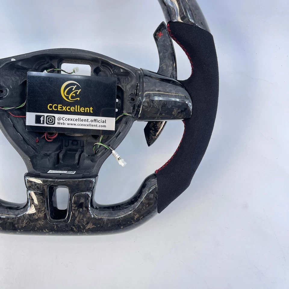 For Volkswagen Golf 6 MK6 CC Polo Jetta Caddy Forged Carbon Fiber Steering Wheel Foto 4 de 4