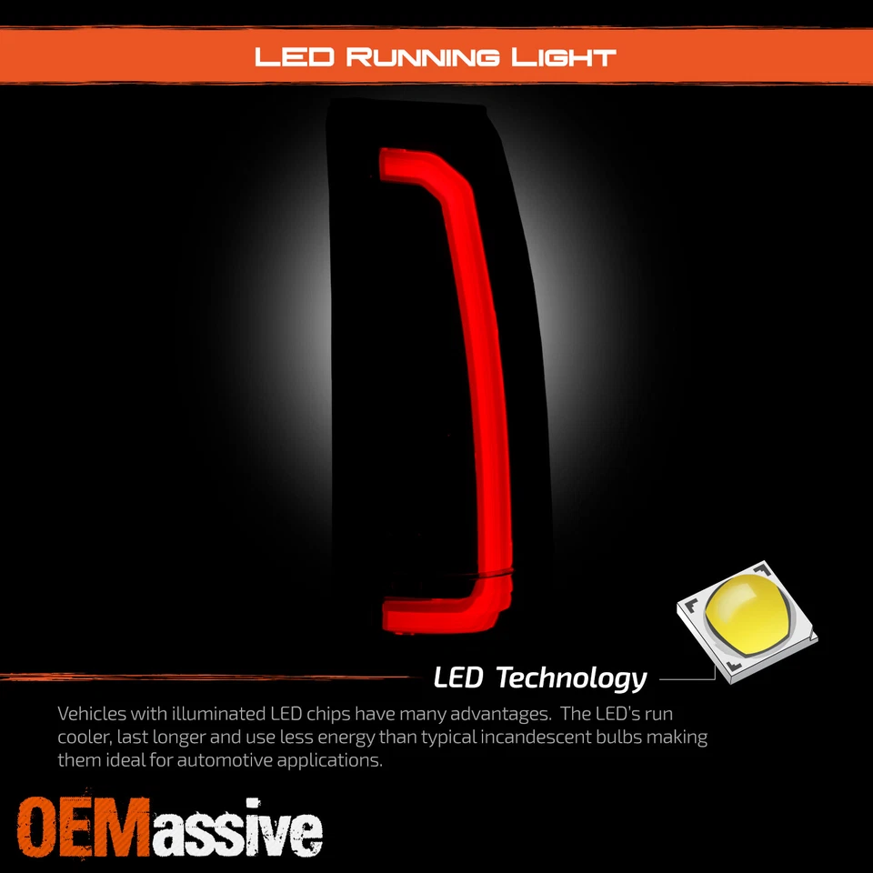 Luces traseras LED negras para Chevy/GMC C1500/K1500 Surburban/Tahoe Yukon Blazer Foto 4 de 4