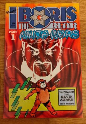 COMIC - Boris The Bear Ninja Wars Issue Part 1 Dark Horse Comics 1988 VGC Parody