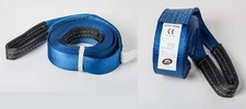 2x Tow Strap 20ft 3" 6.5TON 14000lb BLUE winch sling off-road UTV recovery 3x20