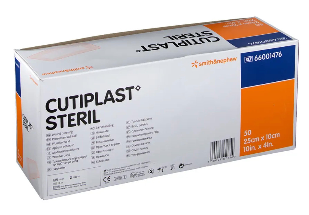 Pflaster Cutiplast steril 25x10cm Wundverband steril, wasserdicht, atmungsaktiv
