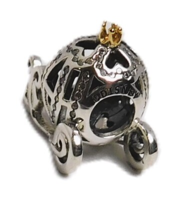 Authentic Pandora 2-Tone Charm, Disney Cinderella Pumpkin Coach