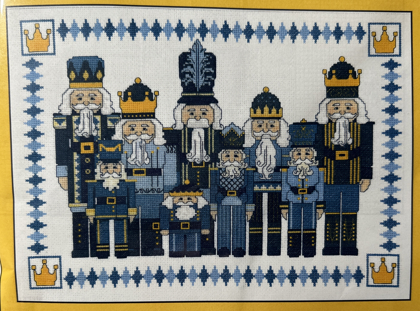 *RARE* Imaginating Nutcrackers In Blue Counted Cross Stitch Kit 2644K Christmas eBay