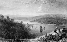 DEVON - TEIGNMOUTH from the NESS, early 19th - Engraving from 19th century