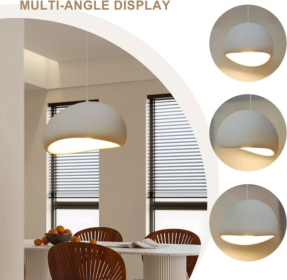 Arturesthome Nordic Oval Pendant Light Chandelier Light Lampshade Dining Room US - Image 2 of 4