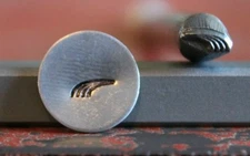 SUPPLY GUY 5mm Left Wing Border Metal Punch Design Stamp SGS-21, Made in the USA