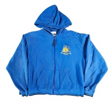 Disney Blue Embroidered Kids Jacket Hoodie Size XL Mickey Mouse Sweater