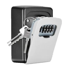 Key Lock Box Wall Mounted, 4 Digit Combination  Assorted Sizes , Colors 