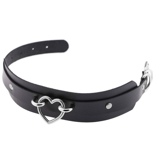 Heart Collar Black Choker Necklace | eBay