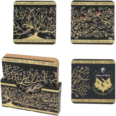 Gadget - Harry Potter: Distrineo - Famiglia Black (Set 4 Sottobicchieri) - Ciner