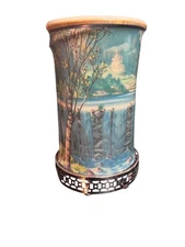 Vtg  Econolite MCM Old Mill and Waterfall Motion Lamp 1950s Read Description