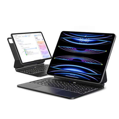 APPS2Car Magic Keyboard für iPad Pro 11 Air 10.9 Hintergrundbeleuchtung Bluetooth Hülle