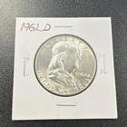 1962-D U.S. Franklin Half Dollar 50c - .9 / BU / Beautiful Coin! - No  Reserve!