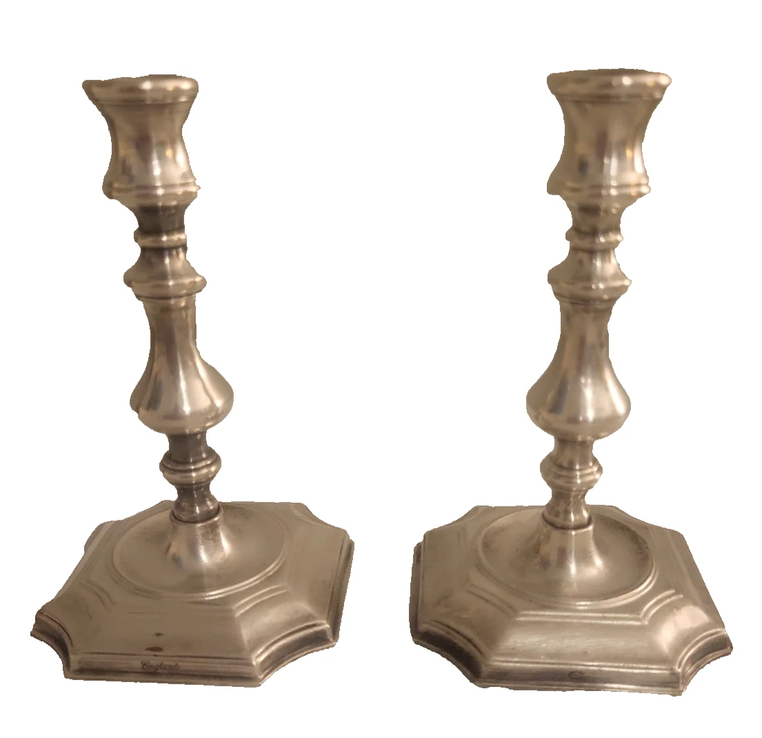 Barker Ellis Antique US Silver-Plated Candlesticks & Candelabras