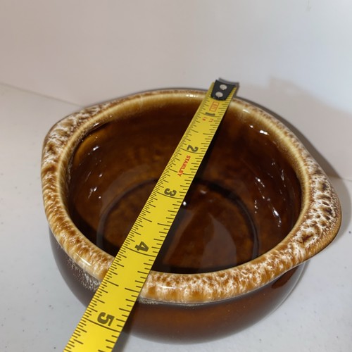 Lot de 2 bols à soupe vintage marron glacé goutte à goutte milieu de siècle moderne - Photo 4/9