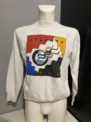 Vintage Single Stitch Atlanta 1996 Olympics Heavy Oneita Made in USA Sweater L