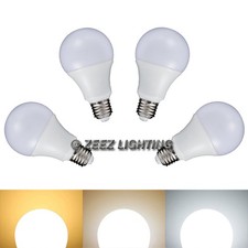 4X 5W Daylight Cool White LED Light Bulbs A-Shaped A19 EQ. 40W Incandescent Lamp