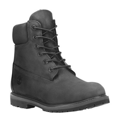 Timberland 6-INCH PREMIUM TB08658A Women s Black Nubuck Waterproof Boots NEW