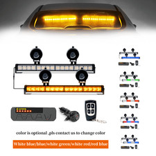 32w Dual Led Traffic Advisor Strobe Light Bar Emergency Warning Truck Tow 21 Mod