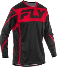 Fly Racing Lite 25 Youth MX Offroad Jersey Black/Red XL