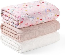 100 Cotton Muslin Swaddle Blankets for Newborns Soft Breathable Baby Blanket