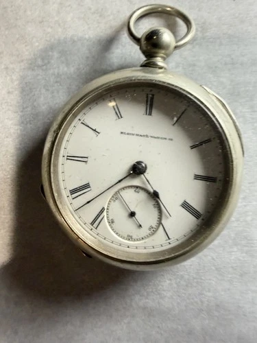 Vintage Antique Elgin Silveroid Pocket Watch.  (UNTESTED)