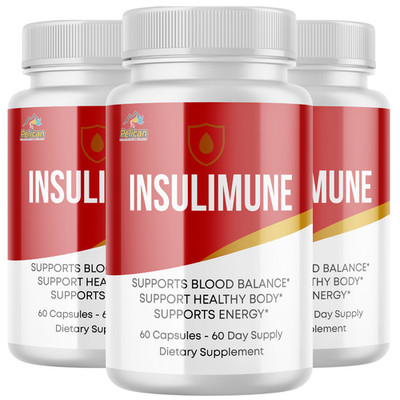 Insulimune- Blood Support- 3 Bottles- 180 Capsules