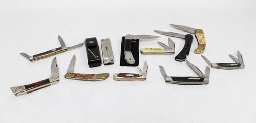 Vintage Pocket Knife, Hunting Knife and Multi Tool Lot - 11 Pieces