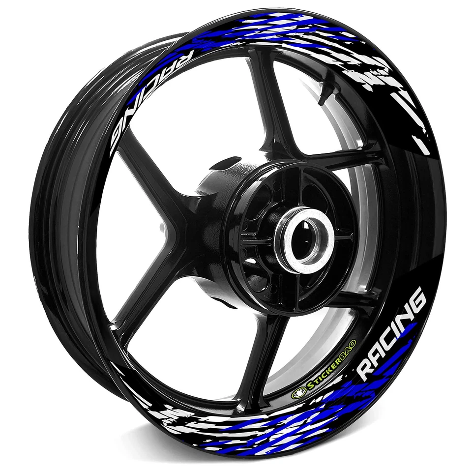 Pegatinas de llanta interior de 20 ruedas para STREET TRIPLE 765 / R 17-21 17 pulgadas S07B Aqua Foto 4 de 4